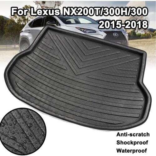 Rear Trunk Mat Floor Tray Carpet Mud Kick Pad Cargo Boot Liner Car Accessories for Lexus NX NX200T NX300H NX300 2015-2018