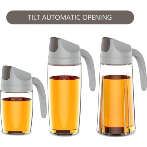 300/630ml Kitchen Oil Pot Vinger Olive Contanier Glass Bottle Soy Sauce Seasoning Condiment Dispenser Storage Jar Cocina Gadgets