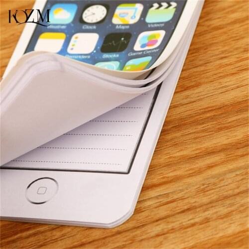 Best Selling Creative Notebook Sticky memo Note Paper Cell Phone Shaped Note Pad Office Supplies Stationery Gift