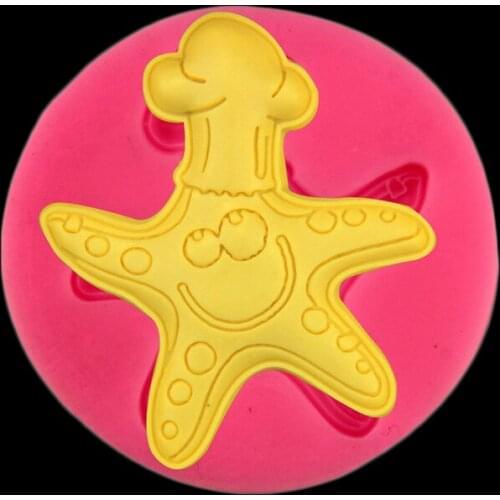 Starfish Silicone Mold - Fondue Resin Soap Wax Chocolate Biscuit Marshmallow Mold Cake Decorator Bakery
