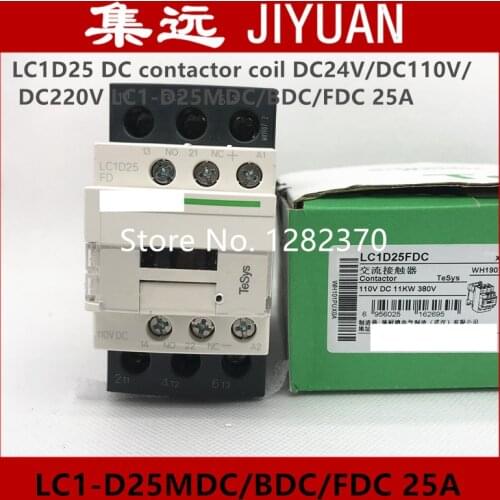 [ZOB] Authentic original contactor LC1D25 DC contactor coil DC24V/DC110V/ DC220V LC1-D25MDC/BDC/FDC 25A
