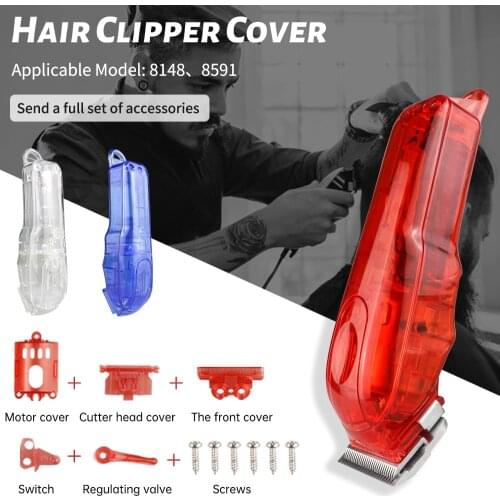 Mythus Hair Trimmer Clipper Shell Cordless Hair Clipper Cover With Replacement Attachment DIY For 8591 8148