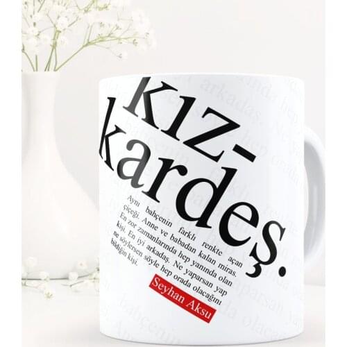 Personalized Sisters Themed White Mug Cup