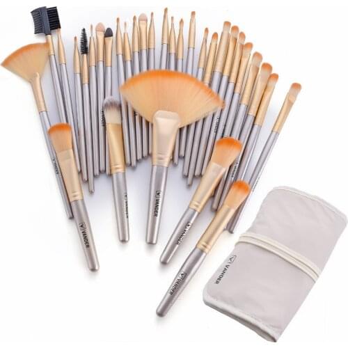 Vanderlife Professional 32pcs Makeup Brushes Eye Shadow Lip Brush with Bag Synthetic Hair Pinceaux Maquiagem