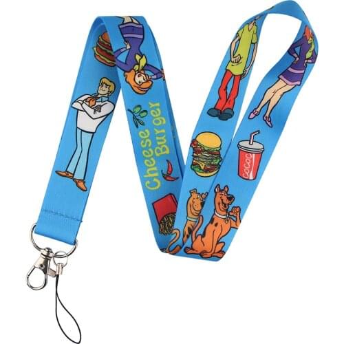 Ransitute R860 Cartoon Dog Keychain Tags Strap Neck Lanyards For Keys ID Card Pass Gym Phone USB Badge Holder DIY Hang Rope