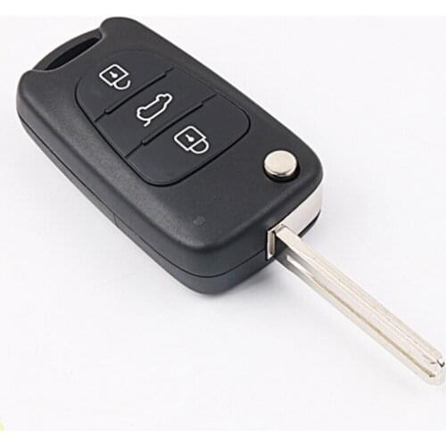 DAKATU 3 Button Flip Folding Car Remote Case Fob For Kia Picanto 3 Rio K2 K5 Cerato Ceed Soul Sprotage For Hyndai IX35 Key Shell