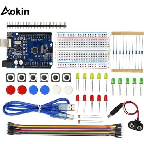 UNO R3 Starter Kit MINI Breadboard LED Jumper Wire button for Arduino Diy RC Toy Kit Electroincs learning board kit