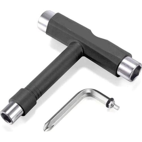 Professional All-in-one T-type Skate Tool Screwdriver Socket Multi-functional Skateboard Adjusting T-tool for skateboard