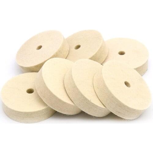 URANN 1pcs 3" Inch 80x10mm Round Polishing Wheel Felt Wool Buffing Polishers Pad Buffer For Wood Metal Polishing Drill Grinding