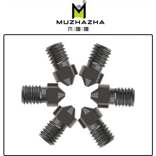 3D Printer Parts Hardened Steel Die Steel Nozzle V6 1.75mm 0.2/0.3/0.4/0.5mm For Ender 3 E3D hotend titan Extruder prusa i3 mk3