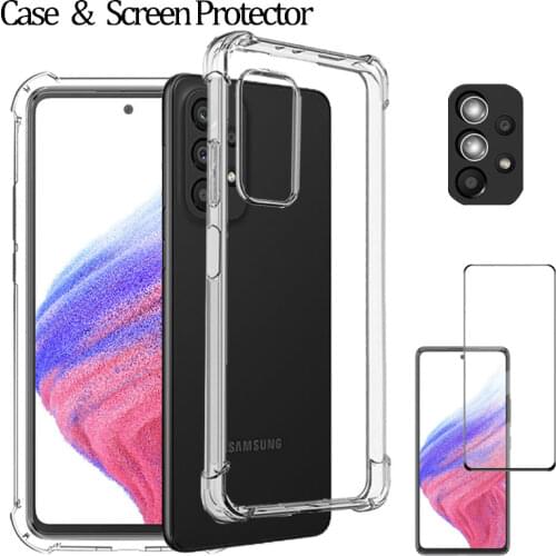 360 Glass for samsung a32 case protection samusng a 32 a52s a72 a71 a51 a52 s a22 4g silicon cover for galaxy a32 5g shockporoof