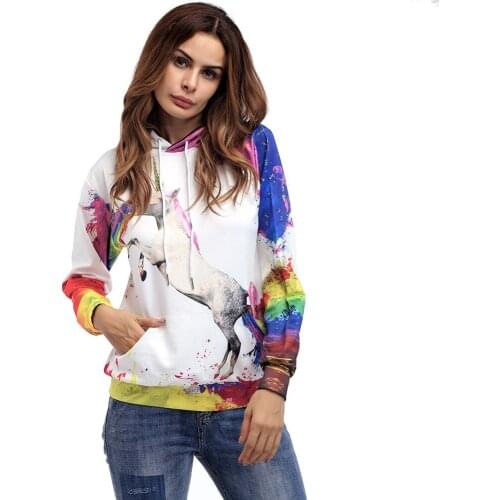 2018 Winter Hoodies Women Sweatshirts Hooded Pullover Casual Print Pullovers Harajuku Fashion Sweatshirts Women Long Sleeve