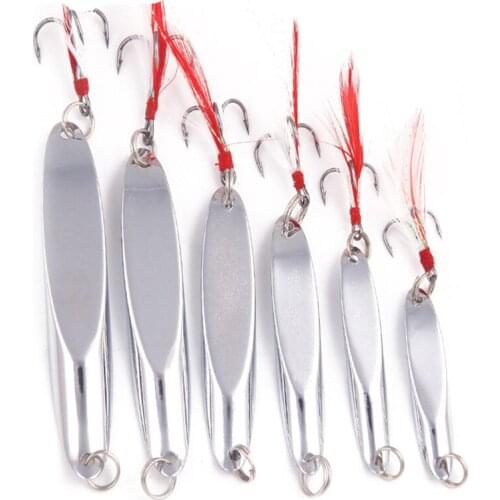 1pcs Metal Hard Lead Fake Fish Artificial Bait Hook Winter Ice Jigging Lure Hooks 7/10/15/20/30/40g Fishing Lures Fishing Tools