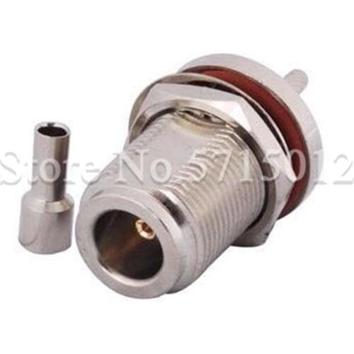 1Pcs N-KY1.5 Famale Plug RF Coaxial Connector with Waterproof Ring N Type 23mm Screw Thread For Connect RG316 RG174 Cable