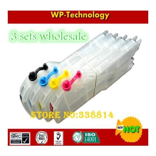 [3 sets] High capacity Empty Refill cartridge suit for LC39 LC985 ,suit for Brother J125 J315W J515W MFC-J265W J410 J415W J220