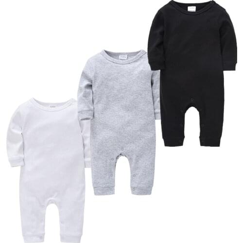 345pcs Newborn Baby Girl Rompers roupa de bebe Infant Boys Jumpsuit Long Sleeve Cotton Pajamas 0-12Month Overalls Baby Clothes