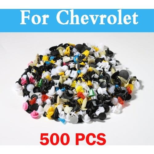 500pcs Mixed Auto Bumper Clips Fastener Rivet Door For Chevrolet Hhr Impala Kalos Epica Equinox Evanda Lacetti Corvette Cruze