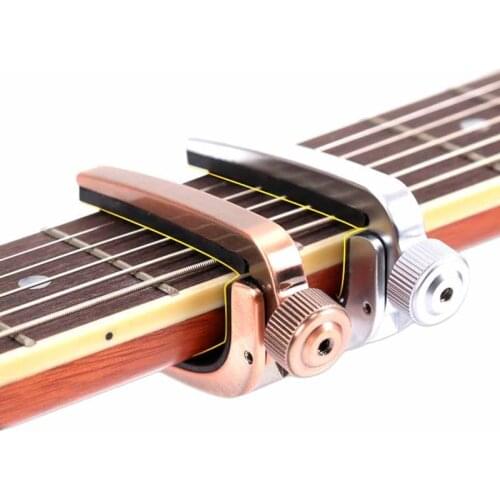 A007J Adjustable Roller Metal Guitar Capo Clamp For Acoustic Electric Guitar Gold/Copper/Bronze
