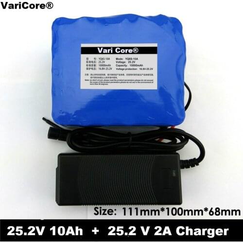 24V 10Ah 6S5P 18650 Battery lithium battery 24 v Electric Bicycle moped /electric/lithium ion battery pack +25.4V 2A Charger