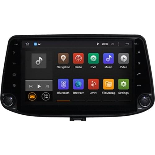 Octa Core RAM 4G ROM 64G Android 9.0 Car GPS Player Navigation GPS Radio SD MAP Stereo Video Head Unit Fit Hyundai I30 2017-2020