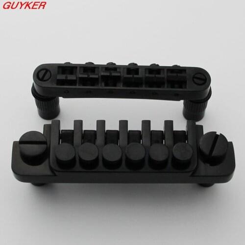 Black Electric Guitar Bridge BM003 +Vintage Lock TP 6 Tailpiece Guitar Bridge LP guitar
