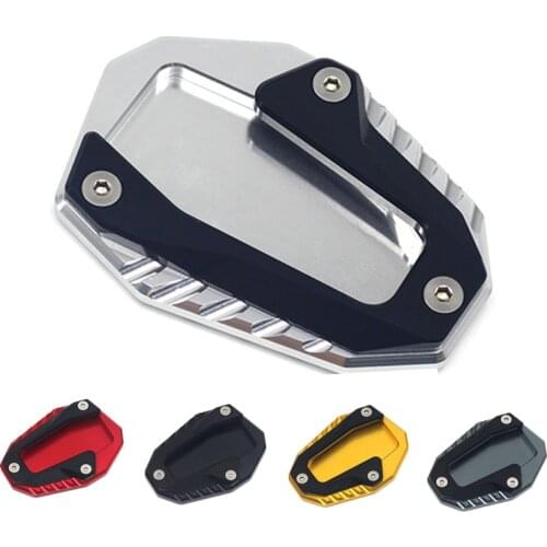 For Ducati Monster 696 795 796 821 Hypermotard 821 939 SP Motorcycle CNC Foot Side Stand Extension Plate Kickstand Foot Enlarger