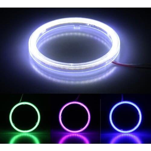 1pcs 40mm /60mm /70mm DC 12V Daytime Running COB Angel Eyes Halo Car LED Light Ring Halo Headlight Lamp White/Warm white/RGB
