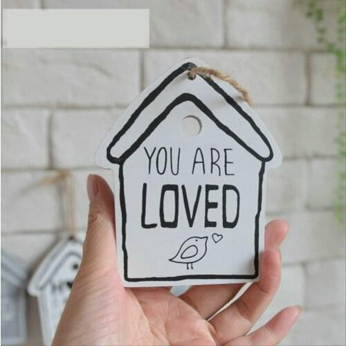 Welcome Board Bird and House Wooden Craft Wood Signs & Plaques Zakka Creative Owl Fox Adornment Wall Hanging Plate Home Garden