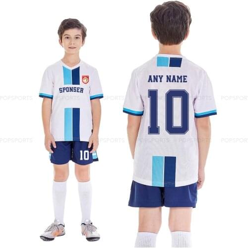 Football uniform suit boys custom jersey printing name number short-sleeved jersey team sports training uniform