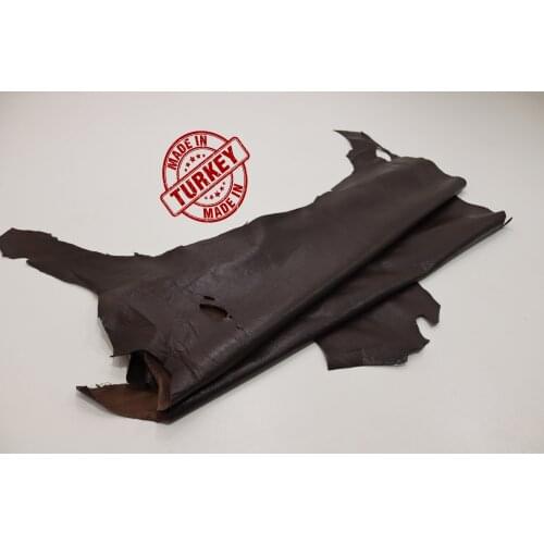 Real Goat Skin Brown 1 Mm Tanned Leather Ready Pieces Craft Products Wallet Bag Clothes Card Holder Shoe Design Making