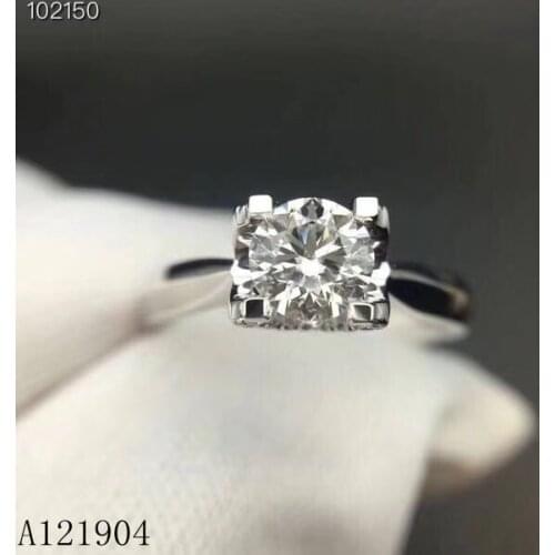 KJJEAXCMY fine jewelry 925 sterling silver mosan diamond ring for ladies With the certificate