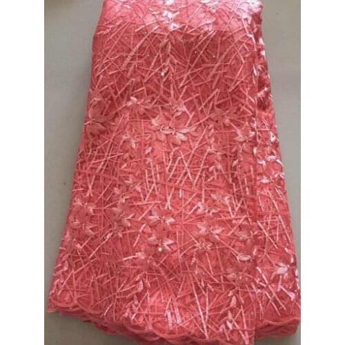 Newest African Tulle Lace Fabrics With Stones Embroidery Net Lace African French Lace High Quality With Beads Wedding YLL3150