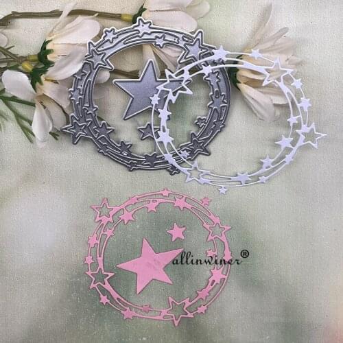 Many stars ring Metal Cutting Dies Stencils Die Cut for DIY Scrapbooking Album Paper Card Embossing