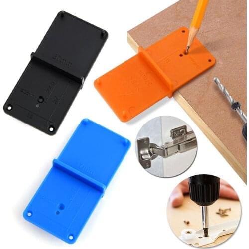 35mm 40mm Hinge Hole Drilling Guide Locator Hole Opener Template Door Cabinets DIY Tools For Woodworking
