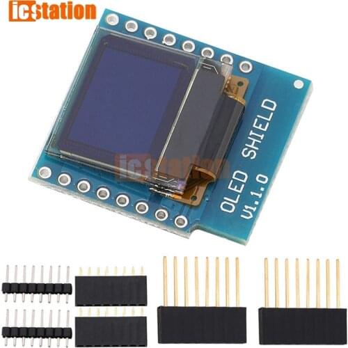 OLED Shield for WeMos D1 mini 0.66 zoll 64X48 IIC I2C