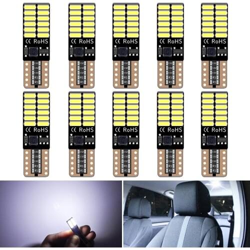 10x T10 W5W LED LED Interior Car Lights For Renault Duster Megane 2 3 Logan Clio Fluence Captur Sandero Laguna leds for auto 12V