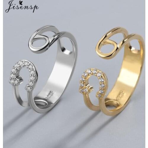 Unique Crystal Geometric Finger Rings for Women Pin Cubic Zircon Ring Pave Setting Female Party Accessory Anillo Mujer Bague