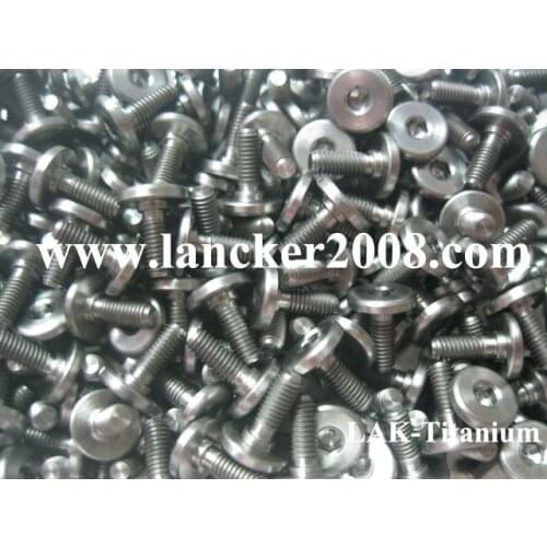M3x8 Gr5 Flat head hex drive titanium alloy screws