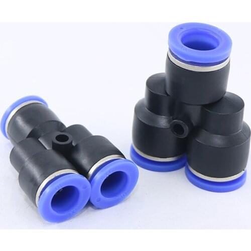 1PCS Pneumatic fitting connector Y type 3-way tee quick push in joint PY-6 PY-4 PY-8 PY-10 PY-12