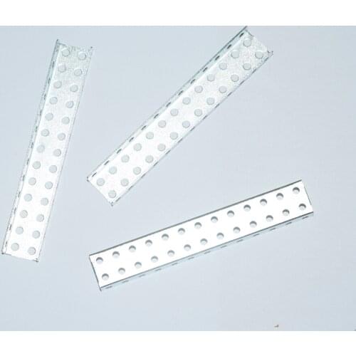 10/100pcs 65x11x5.5mm U iron sheet model rc car robot frame bracket toy part/technology model parts baby toys for children