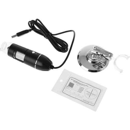 1000X USB Digital Microscope Camera Endoscope 8LED Magnifier with Metal Stand For Windows