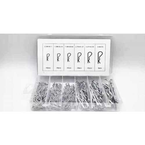 150Pcs Metal R-type Cotter Pins Wave Latch Bolt Cotter Pin Tractor Clip Mechanical Hitch Pin