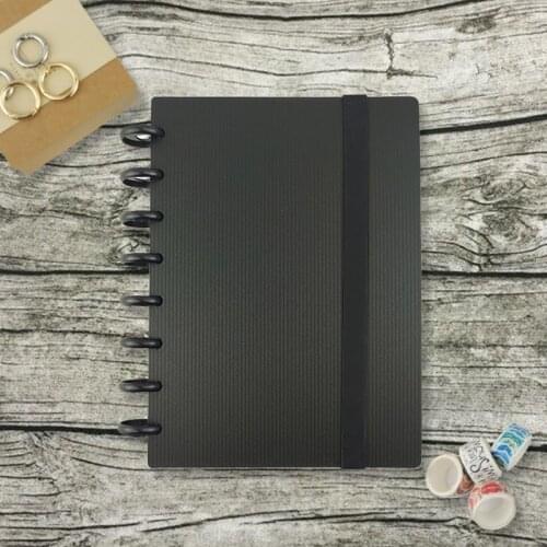 A5 Black Loose Leaf Notebooks Diary Agenda 2021 Weekly Planner Writing Paper for Students School School Supplies Notebook Binder