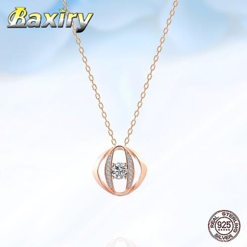 Luxury New 925 Sterling Silver Necklace Chain Necklace For Women 2020 Neck Chains Pendant Womens Accessories Jewelry Summer