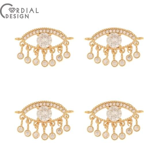 Cordial Design 20Pcs 15*24MM Jewelry Accessories/CZ Pendant/Necklaces Making/Hand Made/DIY Charms/Jewelry Findings & Components