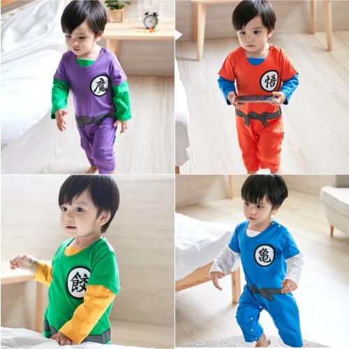 Newborn Baby Clothes Boys Girls Rompers Onesie Infant Jumpsuits One Piece Cosplay Cartoon Japan Anime Goku Baby Toddler Clothing