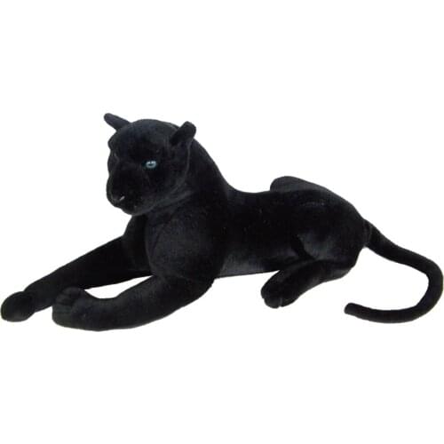 Fancytrader Simulation Animals Black Leopard Plush Toy Big Lying Domineering Panthers Doll Kids Gifts 3 Sizes