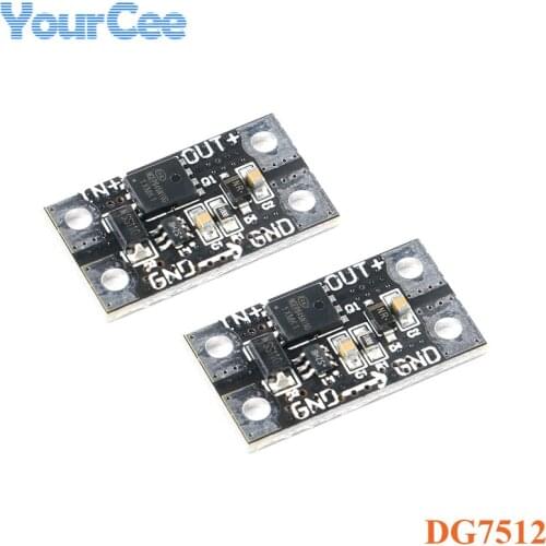 2pcs DG7512 DC 75V 12A Ideal Diode Module Solar Energy Anti Backflow Charging Anti Backflow Protection Low Resistance