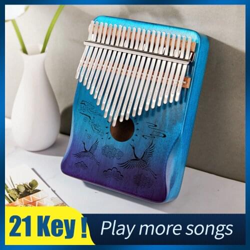 Cega 21 Key Kalimba 17 Key Thumb Piano Mahogany Wooden mbira musical instrumentos musicales 30 key instruments calimba machine