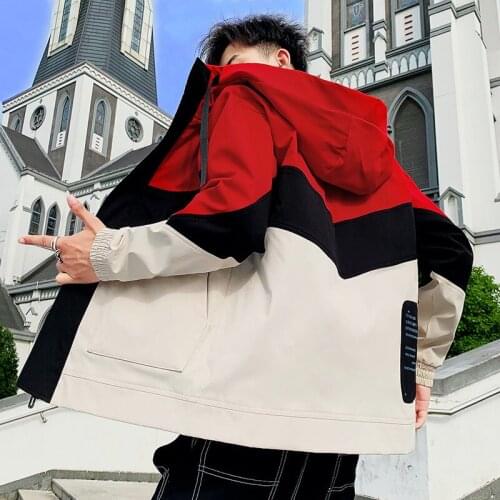 BALDAUREN Casual Korean New 2021 Spring and Autumn Youth Workwear Jacket Mens Casual Workwear Hoodie